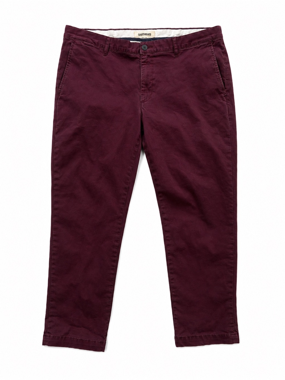 Goodthreads Burgundy Red Chino Pants Mens 36 x 28 Straight Fit